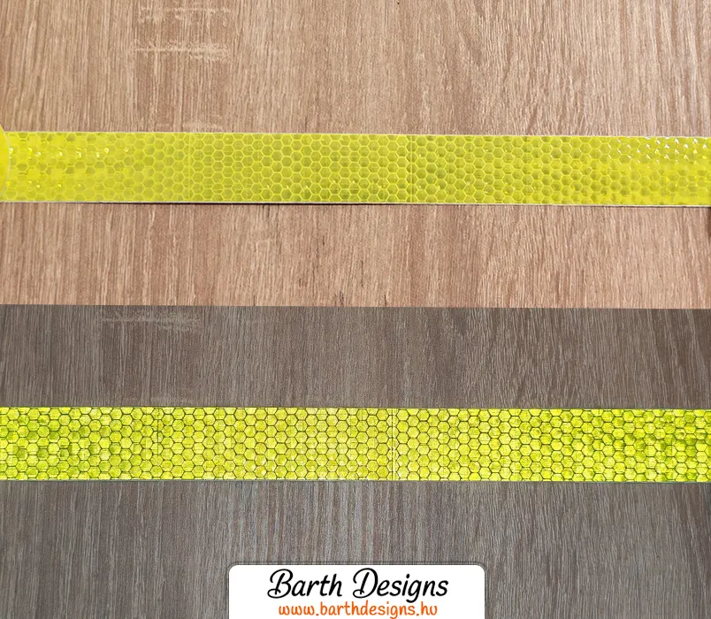 2cm Sárga fényvisszaverő szalag