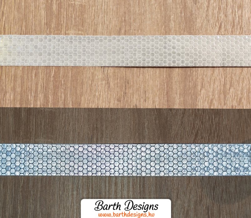 2cm fehér fényvisszaverő szalag