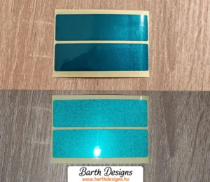 2db zöld fényvisszaverő csík szett