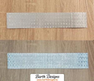 Fehér fényvisszaverő szalag