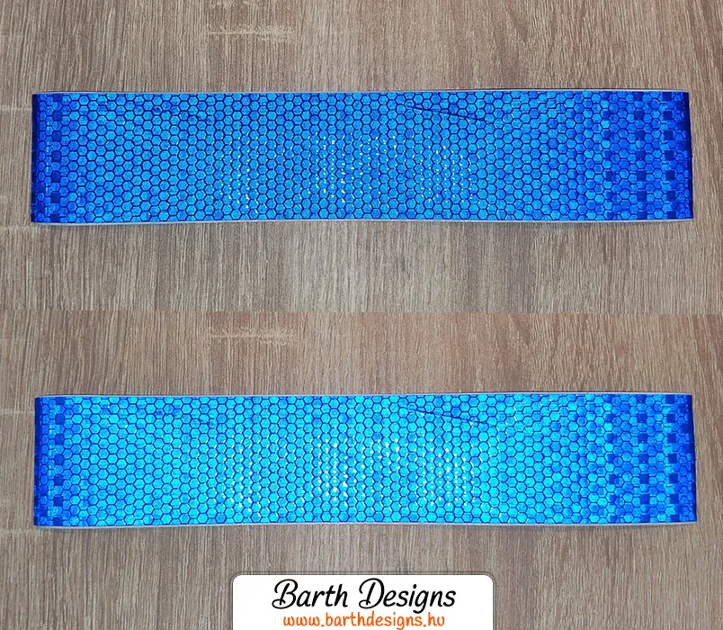 Kék fényvisszaverő szalag