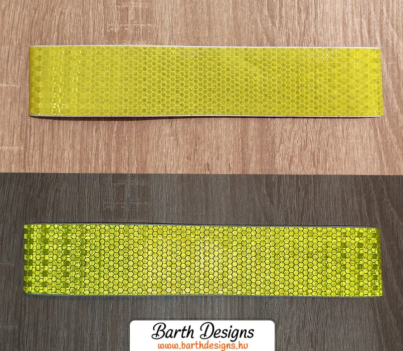 Sárga fényvisszaverő szalag