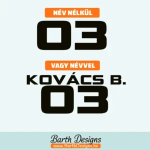 rajtszám matrica design no1-2