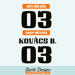 rajtszám matrica design no4 - 1