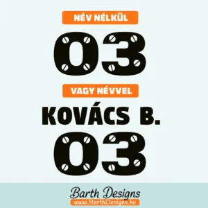 rajtszám matrica design no5 - 1