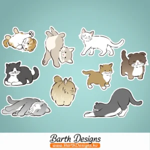 Cicás gyerek bicikli matrica szett 1-1