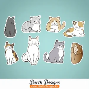 Cicás gyerek bicikli matrica szett 2-1