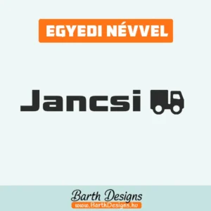 Kamionos gyerek bicikli matrica, név matrica biciklire 1-1