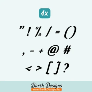 Karakterek matrica csomag - írott