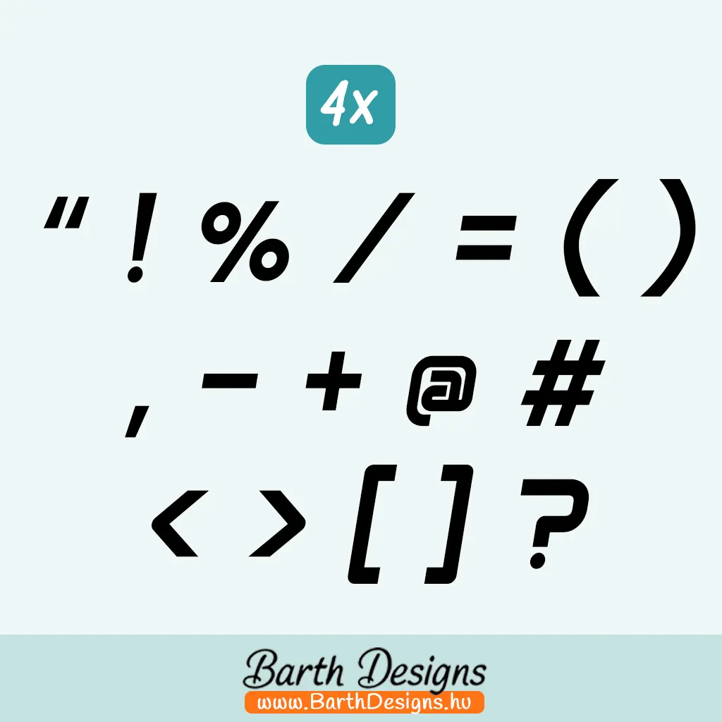 Karakterek matrica csomag - nyomtatott