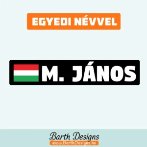 Név matrica biciklire 6-1