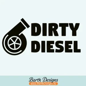 Több variációban DIRTY diesel matrica, tanksapka matrica v4-1