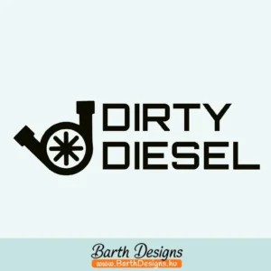 Több variációban DIRTY diesel matrica, tanksapka matrica v5-1