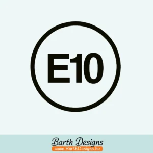 Több variációban E10 tanksapka matrica 1