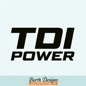 Több variációban TDI matrica, diesel matrica, TDI power v2-1.webp