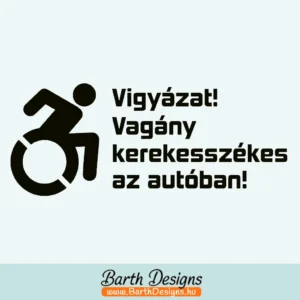 Több variációban mozgássérült matrica v4-1