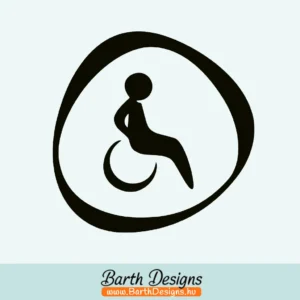 Több variációban mozgássérült matrica v6-1