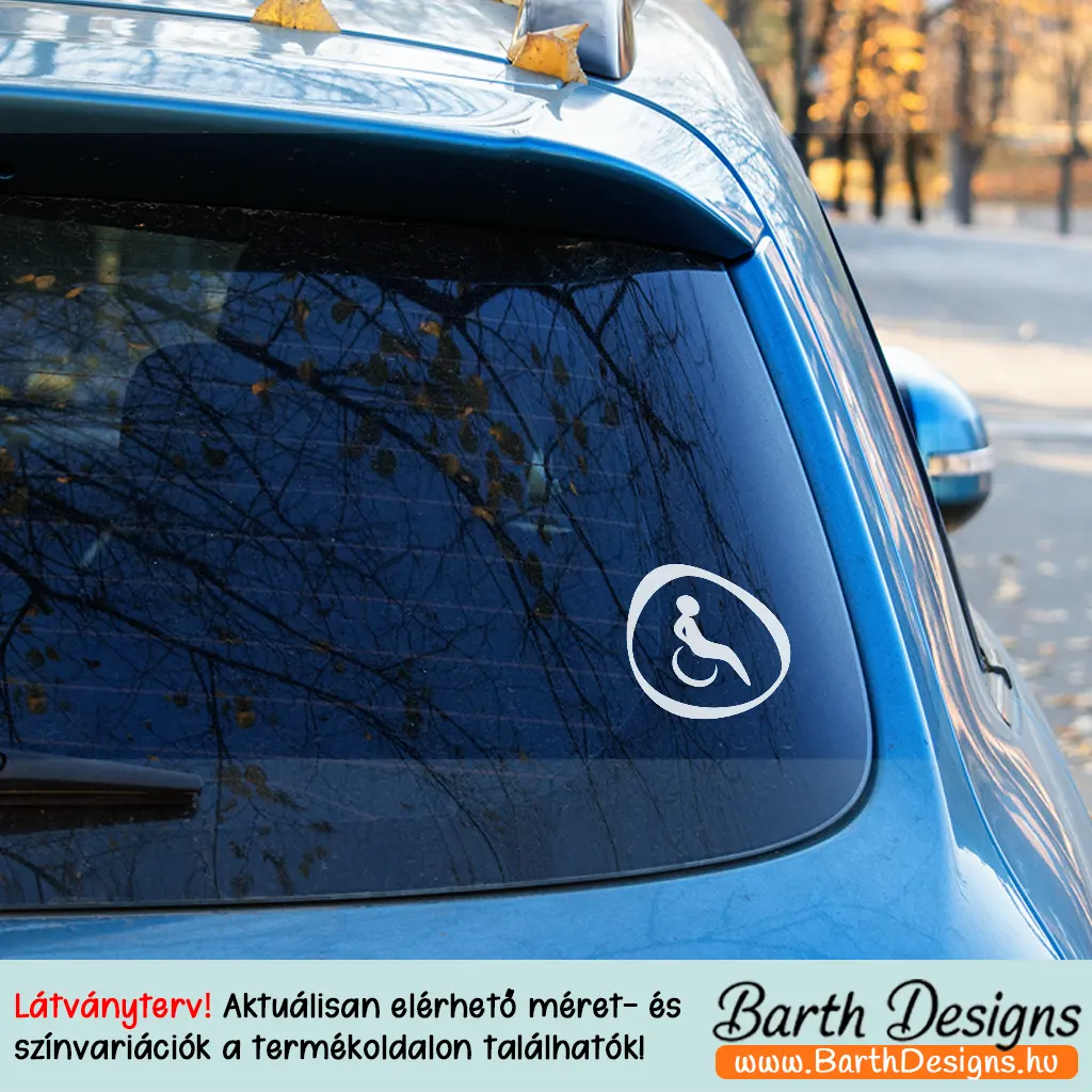 Több variációban mozgássérült matrica v6-3