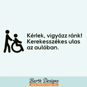 Több variációban mozgássérült matrica v7-1