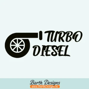Több variációban turbo diesel matrica, tanksapka matrica v6-1