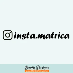 instagram matrica, autómatrica, felirat matrica 2-1