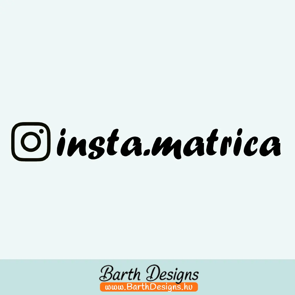 instagram matrica, autómatrica, felirat matrica 2-1