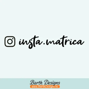 instagram matrica, autómatrica, felirat matrica 3-1