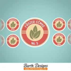 Fűszer matrica fűszer címke no3-1