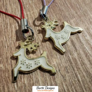 aranyszarvas kulcstartó karácsony 1