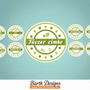 fűszer címke fűszer matrica no5-1