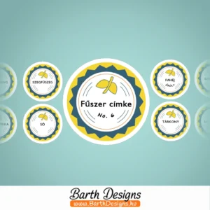fűszer címke fűszer matrica no6-1