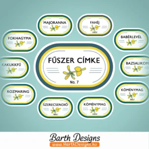 fűszer matrica fűszer címke no7-1