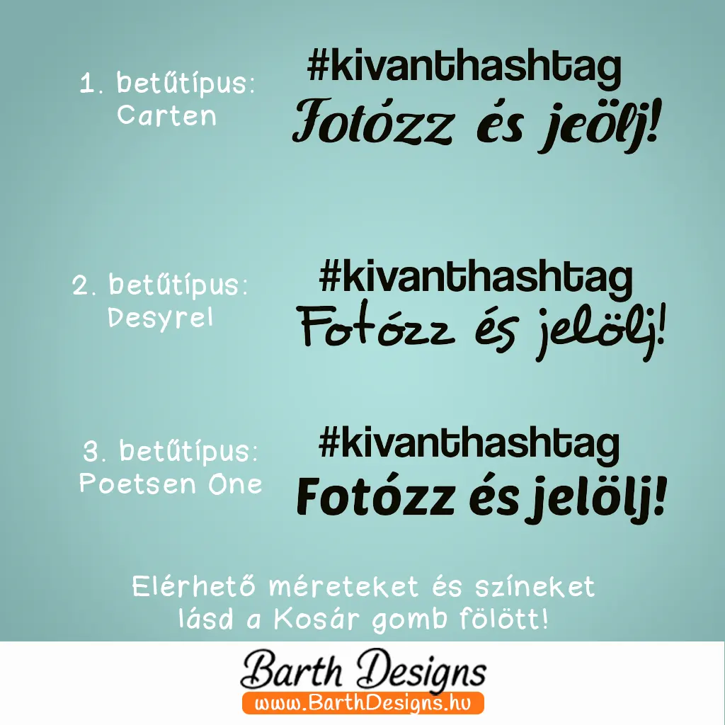 # hashtag fotózz és jelölj esküvői tükörmatrica 2