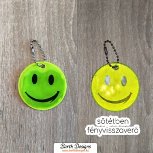 mosolygós fényvisszaverő kulcstartó, függő 1