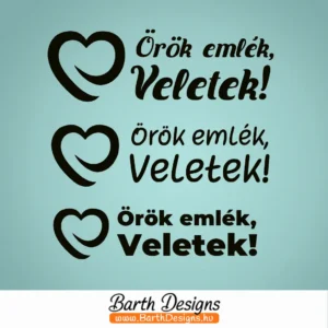 örök emlék, Veletek esküvői tükörmatrica 1