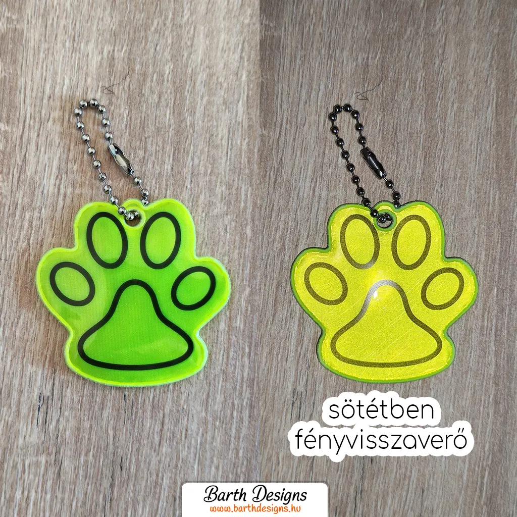 tappancs fényvisszaverő kulcstartó, függő 1