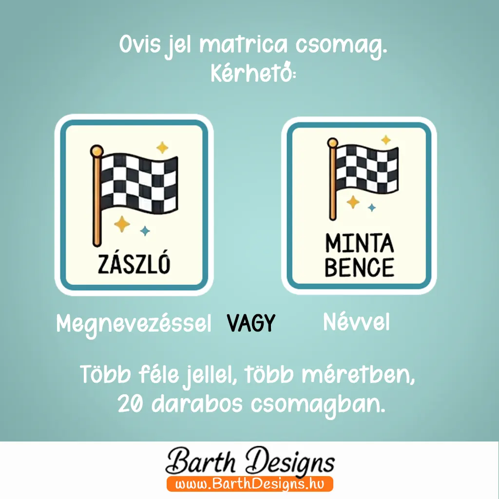 tárgyak ovis jel matrica 2