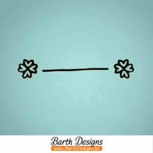 virág elválasztó vonal esküvői matricák