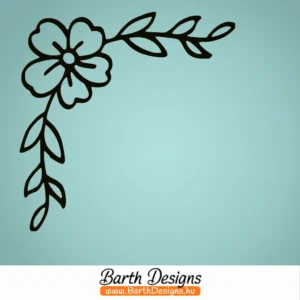 virág keret esküvői matricák