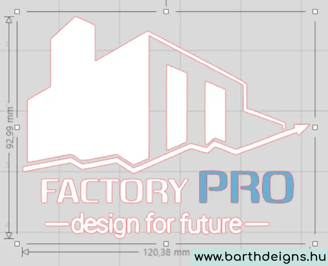 egyedi céges logo autó matrica Factory Pro kft
